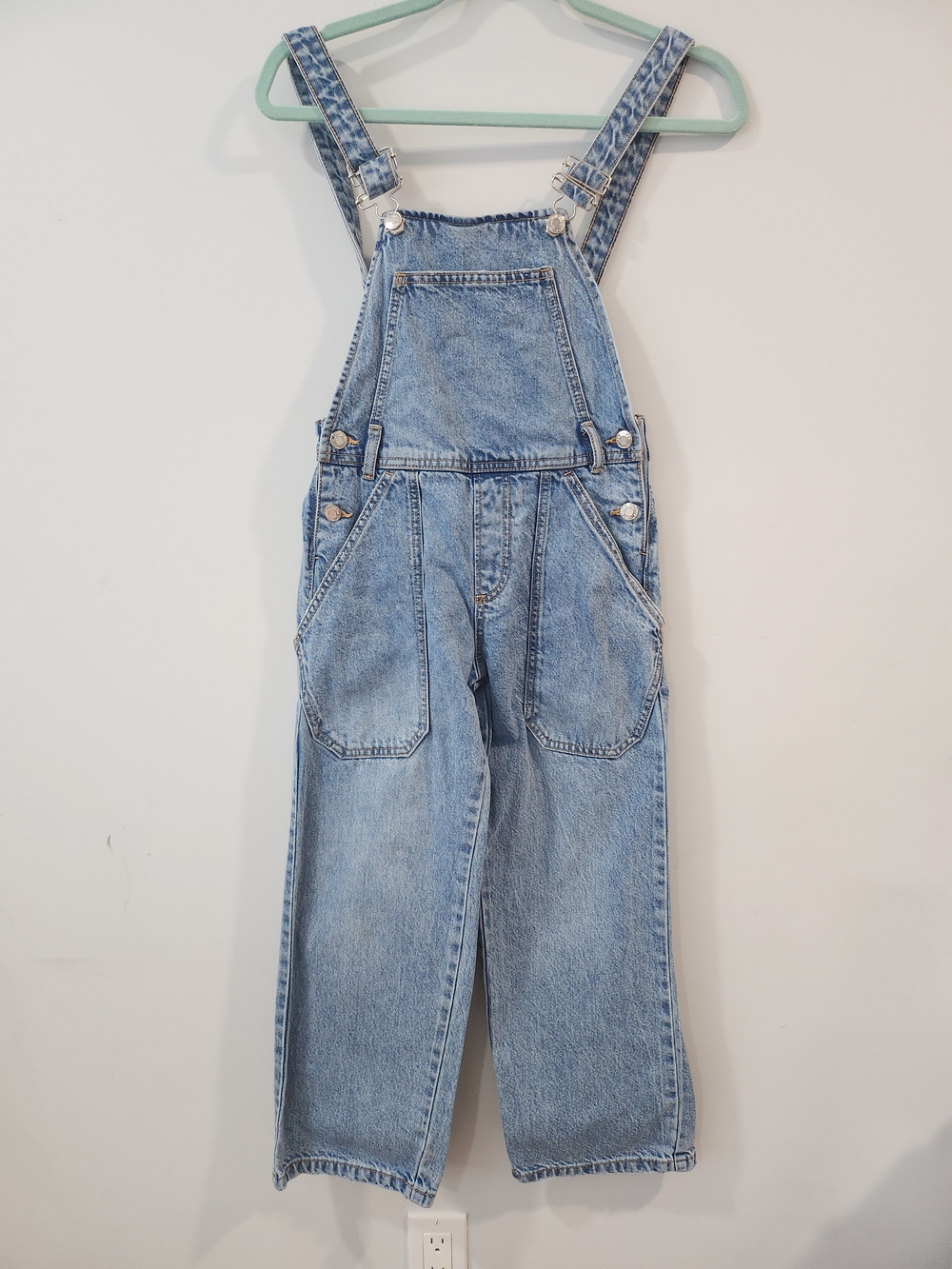 Zara Light Blue Denim Kids Overalls